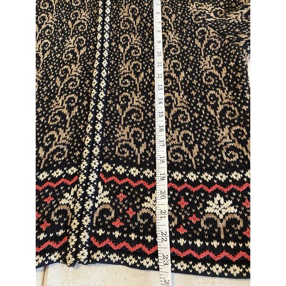 Nomadic Traders Sweater Womens Medium Fair Isle Cottage Core Zipping Cardigan - Picture 12 of 14